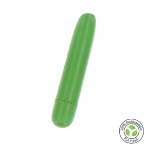 Mini bullet vibrator van 100% biologisch afbreekbaar PLA 9,5 x 1,8 cm Groen