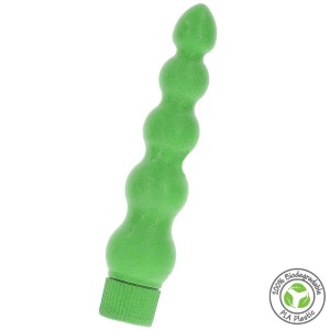 Progressieve vibrator in 100% biologisch afbreekbaar PLA 18,5 x 4 cm Groen