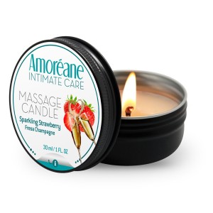Massageoliekaars SPRANKELENDE AARDBEI 30 ml