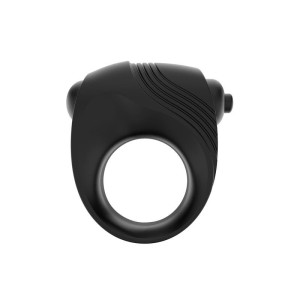 Vibrerende Cockring in Zwart Silicone ROMERI