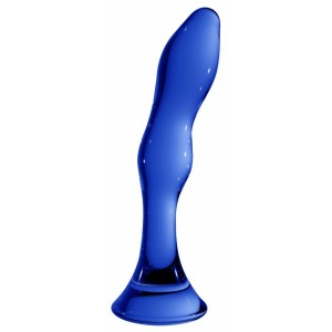 Glazen Dildo GALLANT blauw 16 x 3,4 cm
