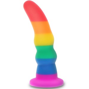 Anale dildo in siliconen CHEEKY BOYTOY 16 x 3,5 cm Pride-kleur