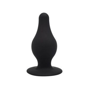 Anale plug van siliconen MODEL 2 S 7,2 x 3,4 cm Zwart