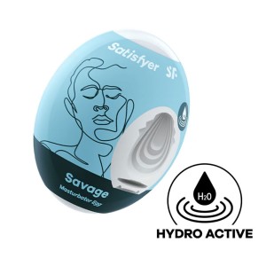 Masturbator SAVAGE Satisfyer Blauw Ei