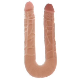 Realistische Dubbele Dildo Get Real 40 x 3.5 cm Licht Huidskleur