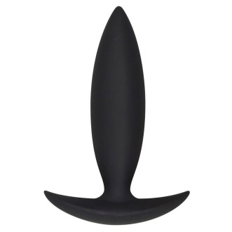 Draagbare Anaalplug van Silicone BUBBLE 10 x 2.5 cm Zwart