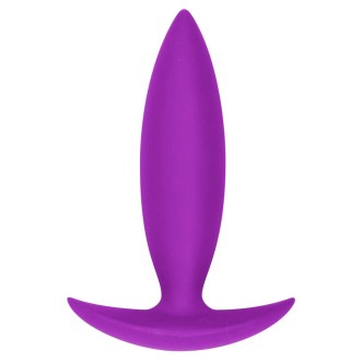 Draagbare Siliconen Anale Plug BUBBLE 10 x 2.5 cm Paars