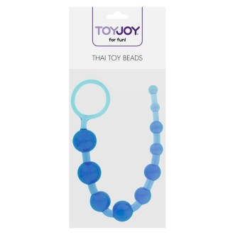 Anale kralen Progressief Flexibel THAI 25,5 x 2,5 cm Blauw