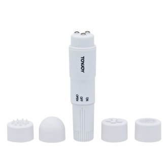 Clitorale Stimulator met 4 Verwisselbare Koppen ToyJoy 10.5 x 2.5 cm Wit