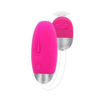 Vibrerend Ei in Silicone met Draadloze Afstandsbediening FUNKY REMOTE 7.9 x 3.4 cm Fuchsia Oplaadbaar