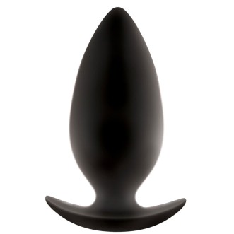 Draagbare Anaalplug van Silicone SPADES LARGE 10,5 x 4,4 cm Zwart