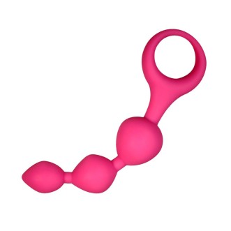 Siliconen Anaalkralen TRIBALL 15 x 2 cm Roze