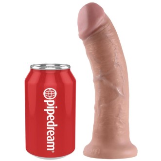 Realistische Dildo King Cock 8" 21 x 4,9 cm Licht Huidskleur