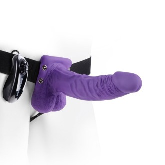 Vibrerende Strap-On met Holle Dildo Fetish Fantasy 19 x 4,3 cm Paars
