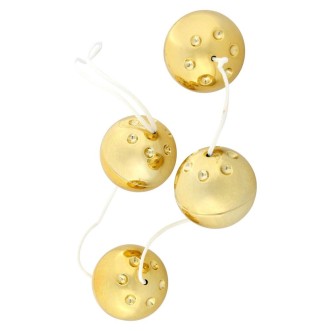 Oscillerende ballen DUOBALLS 44,5 x 3,5 cm Goud