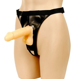 Strap-On met verstelbaar harnas en realistische dildo 18 x 4 cm JELLY DONG Licht Huidskleur