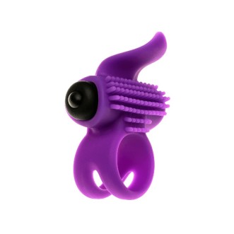 Vibrerende Cockring in Silicone BULLET LASTIC Paars