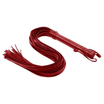 Multicord Vegan Leather Whip FANTASY 69 cm Rood