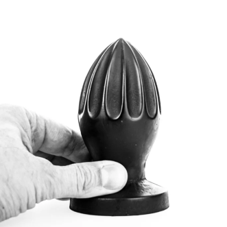 Reusachtige Anaalplug CITRUS All Black 12 x 6 cm Zwart