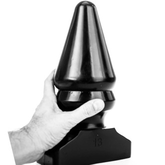 Reuzen Anaal Plug POP 13 All Black 28.5 x 12.6 cm Zwart
