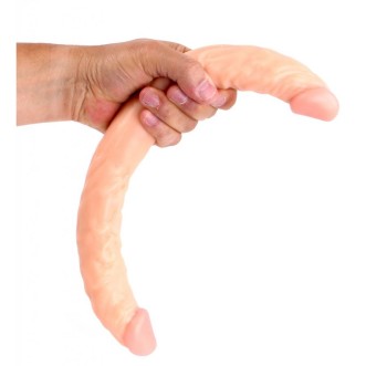 Realistische Dubbele Dildo Cox 40 x 3.8 cm Licht Huidskleur
