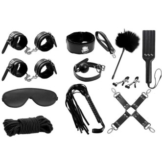 Bondage Kit Intoyou BDSM Line Set van 11 Zwart