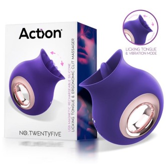 Siliconen Clitorale Likker met Vibratie NO. VIJFENTWINTIG Paars Oplaadbaar
