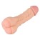 Penisomhulsel met masturbator in de vorm van een anus, verlengt de penis met 8 cm Nature Skin Light Skin.