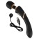 Magic Wand 2 in 1 Silicone Massager Cleopatra 24.2 x 4.3 cm Zwart Oplaadbaar