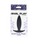 Draagbare Anaalplug van Silicone BUBBLE 10 x 2.5 cm Zwart