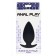 Draagbare Anaalplug van Silicone BUBBLE 10,5 x 4,5 cm Zwart
