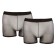 Set van 2 doorzichtige zwarte Svenjoyment boxershorts voor heren.