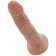 Realistische Dildo King Cock 5" 14,2 x 3,5 cm Karamel