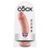 Realistische Dildo King Cock 8" 21 x 4,9 cm Licht Huidskleur