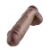 Realistische Dildo King Cock 11" 28,5 x 6,3 cm Donkere Huidskleur