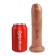 Realistische onbesneden dildo KING COCK 7" 17,8 x 4,5 cm