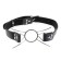 Spider Gag in Metaal en Vegan Leer Fetish Fantasie met Ring van 3,8 cm.