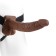 Strap-On met holle dildo Fetish Fantasy 24 x 4,6 cm Donkere Huidskleur