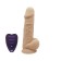 Realistische siliconen vibrator met draadloze afstandsbediening 21,5 x 5,1 cm Silexd lichte huid oplaadbaar.