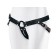 Verstelbare Denim Strap-On Harnas met 4,5 cm Siliconen Ring van Adrien Lastic in het Zwart.