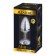 Metalen Anaalplug met Rode Edelsteen MINI METAAL M 8 x 3,4 cm Zilver