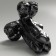 Triple Giant Realistische Dildo GAPE, SET, EN MATCH All Black Steroid 30 x 13 cm Zwart