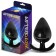 Draagbare Anaalplug van Silicone ALPHONA M 9.7 x 5.1 cm Zwart