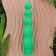 Progressieve vibrator in 100% biologisch afbreekbaar PLA 18,5 x 4 cm Groen