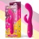 Konijnen Vibrator CAKEY in Silicone 19.5 x 3.5 cm Roze Oplaadbaar