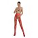 Kruisloze ECO-vriendelijke panty's in het rood - One Size S001