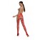 Kruisloze ECO-vriendelijke panty's in het rood - One Size S001