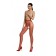 Kruisloze ECO-vriendelijke panty's in het rood - One Size S007