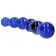 Glazen Dildo PLANETS blauw 18 x 4,3 cm