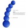 Glazen Dildo PLANETS blauw 18 x 4,3 cm